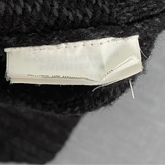 Only Black Cowl Button Neck Sweater Hip Length Black Heather Extra Small - Picture 9 of 9